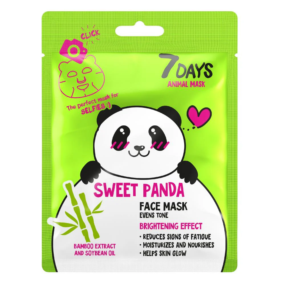 7Days Animal Face Mask Sweet Panda 28g - Image 3