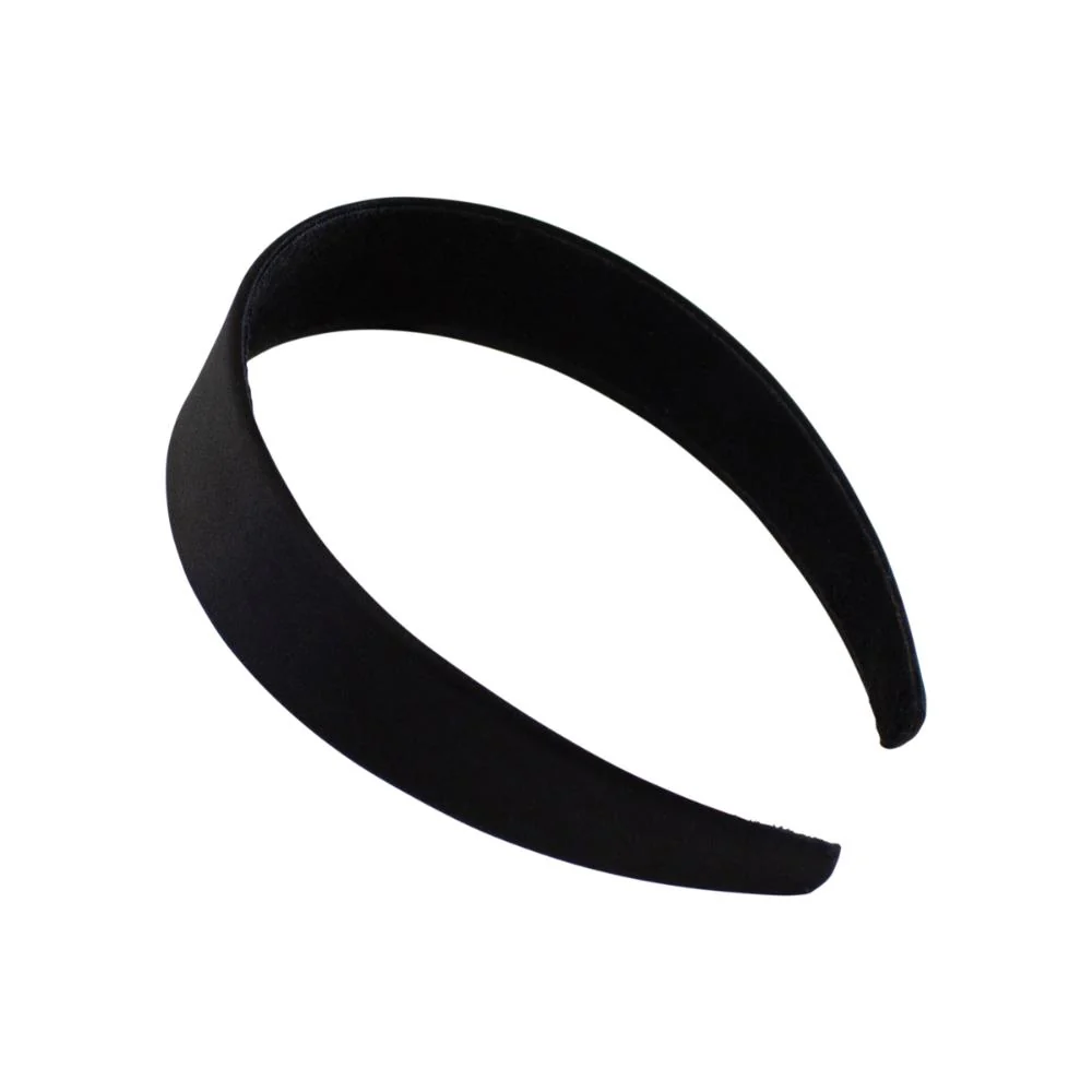 Adorn by Mae Headband Matte Satin Black 3.5cm - Image 3