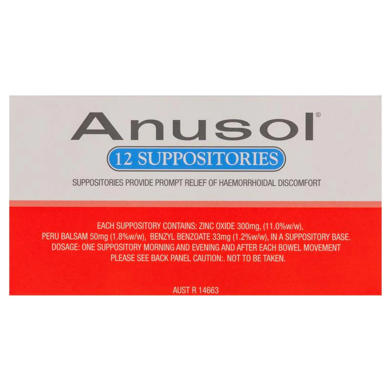 Anusol Suppositories 12pk - Image 2
