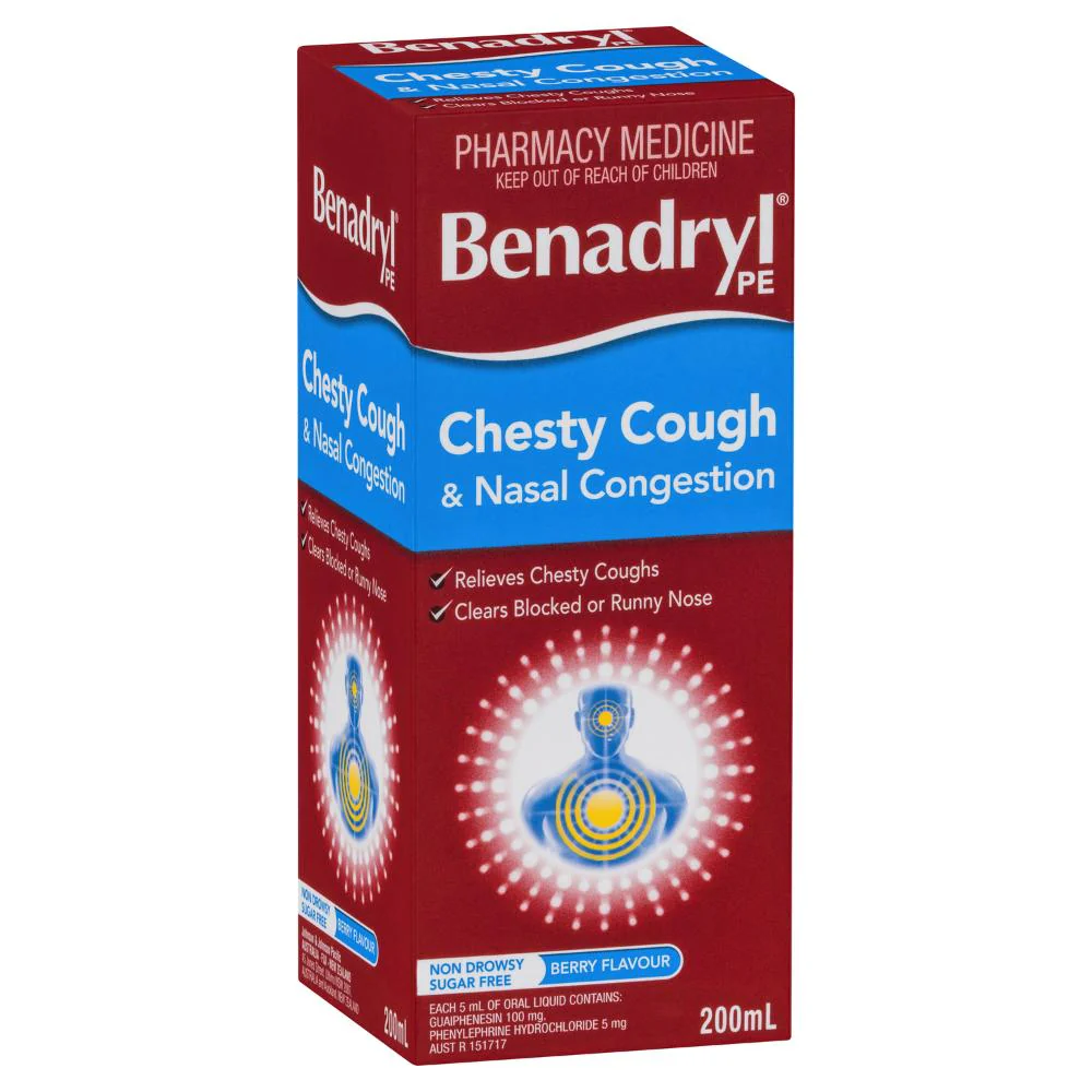 Benadryl PE Chesty Cough & Nasal Congestion Liquid 200ml - Image 4