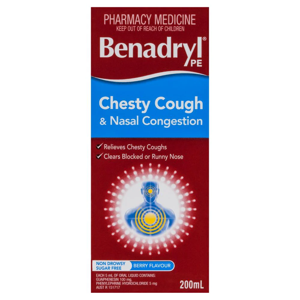 Benadryl PE Chesty Cough & Nasal Congestion Liquid 200ml - Image 5