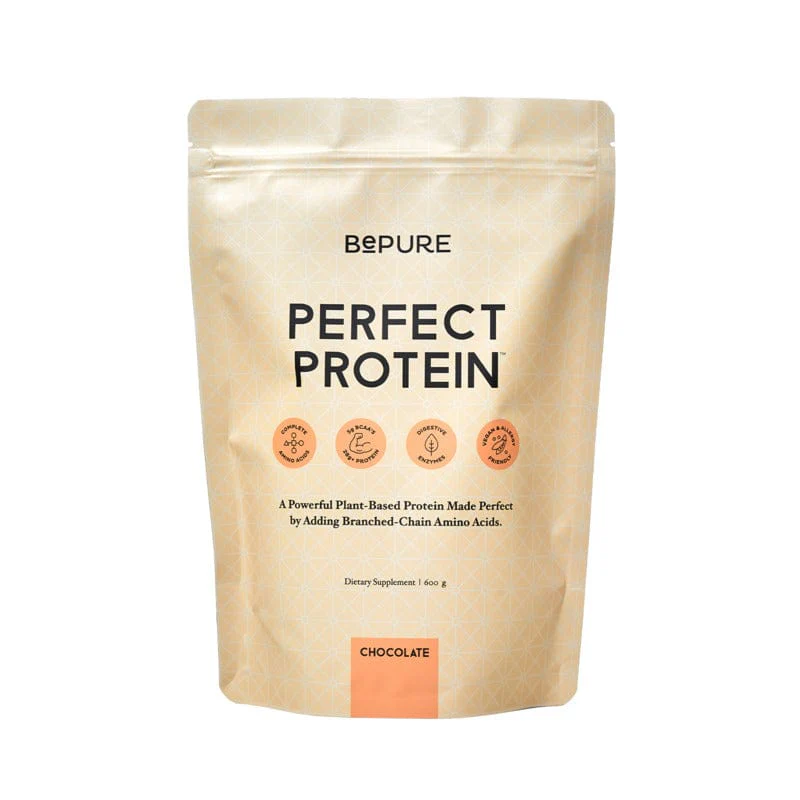 BePure Perfect Protein Powder Chocolate Refill 600g - Image 2