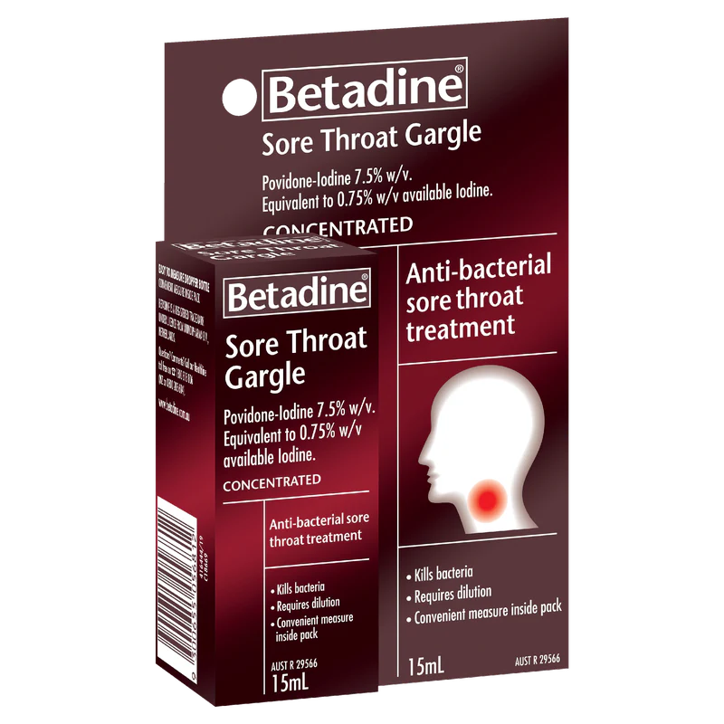 Betadine Concentrated  Sore Throat Gargle 15ml - Image 3