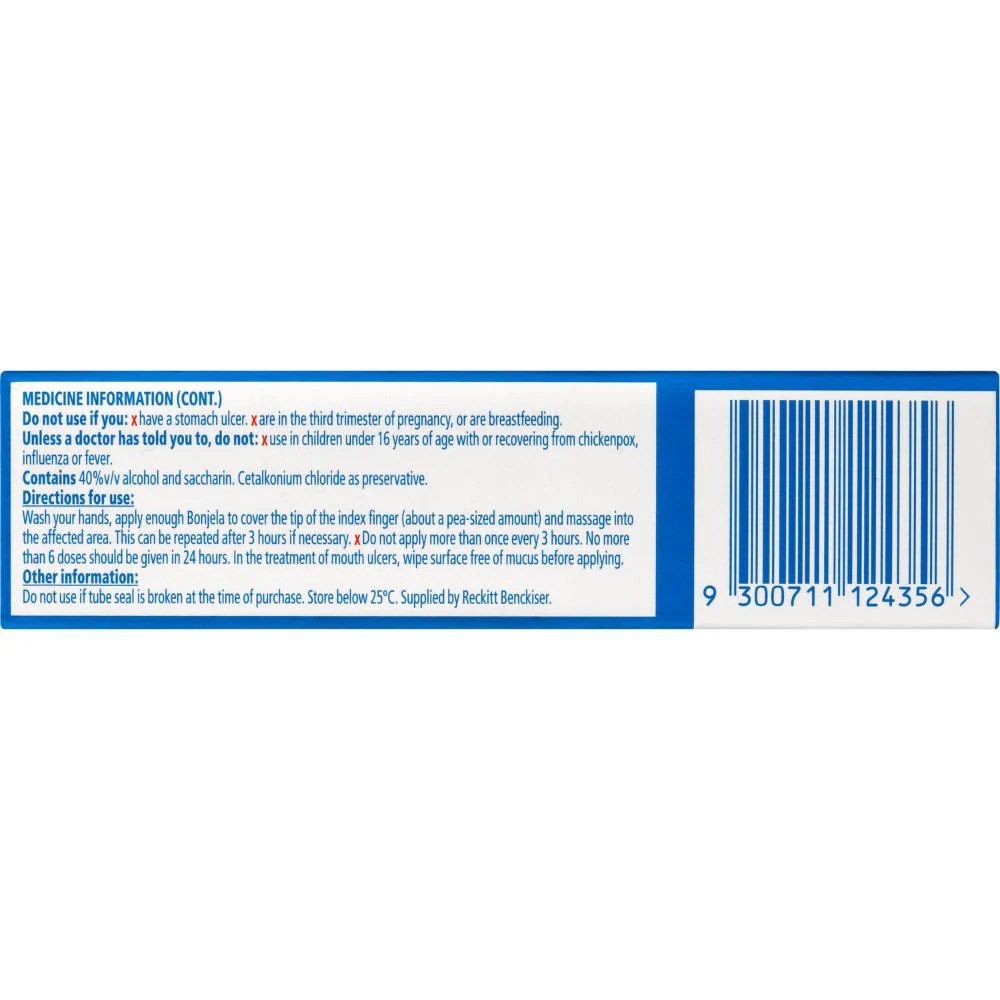Bonjela Analgesics Mouth Ulcer Gel 15g - Image 5