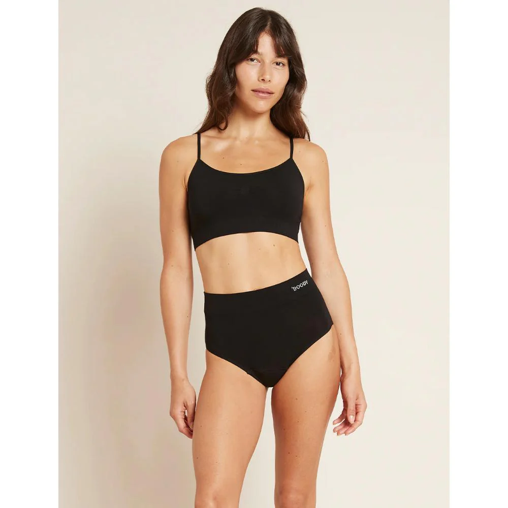 Boody Womens Period Full Brief Moderate - Heavy L Black - Image 2