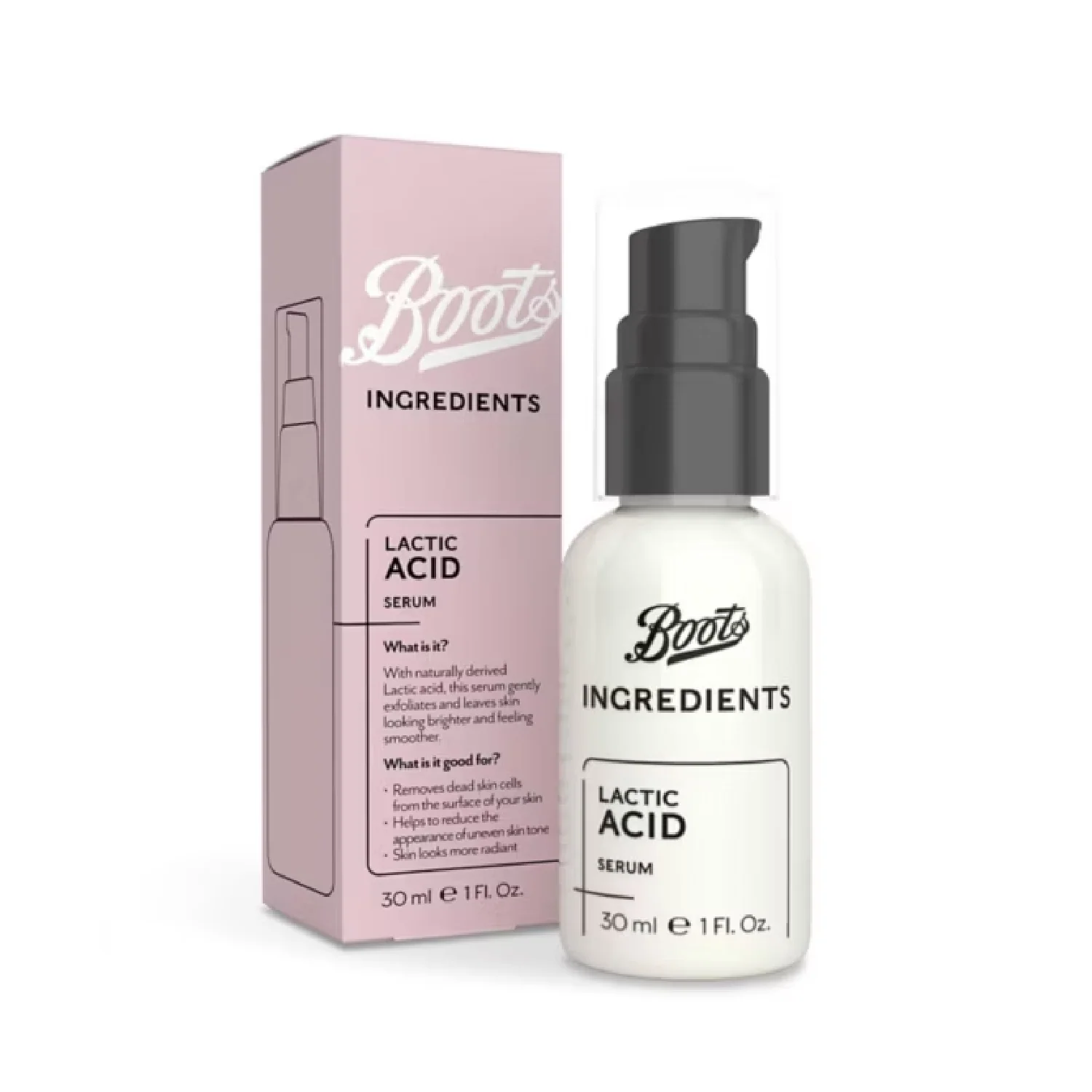 Boots Ingredients Lactic Acid Serum 30ml - Image 2