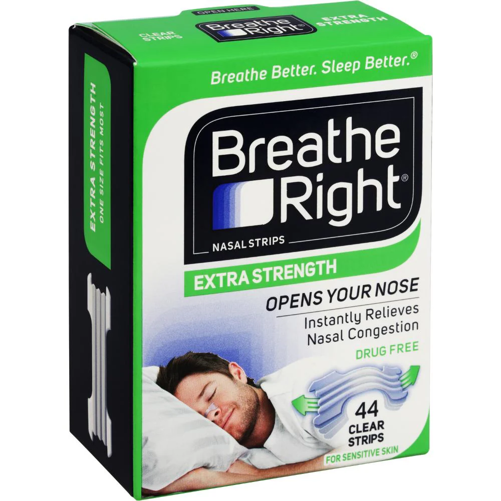 Breathe Right Nasal Strips Extra Strength Clear 44s - Image 2