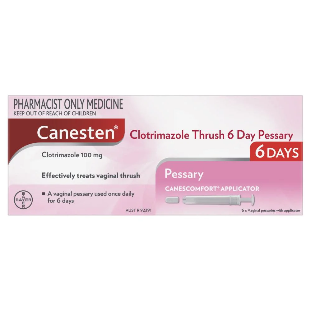 Canesten 6 Day Vaginal Pess 100mg (Pharmacist Only Medicine) - Image 3