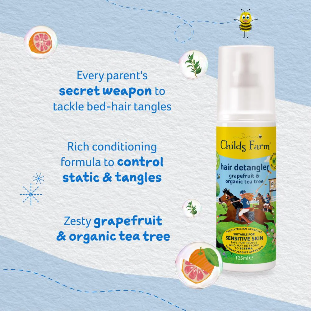 Childs Farm Hair Detangler Grapefruit & Organic Tea Tree 125ml - Image 7