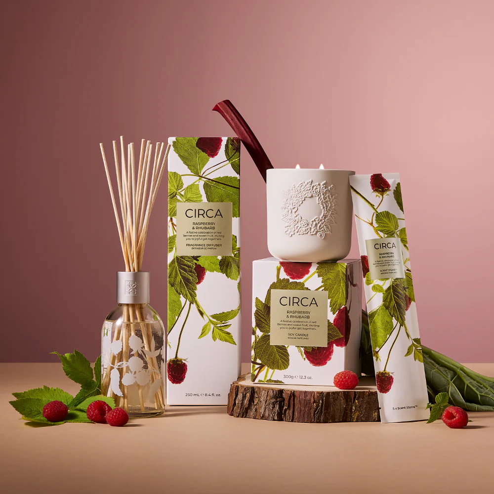 Circa Raspberry & Rhubarb Replacement Scent Stems 5pcs - Image 4
