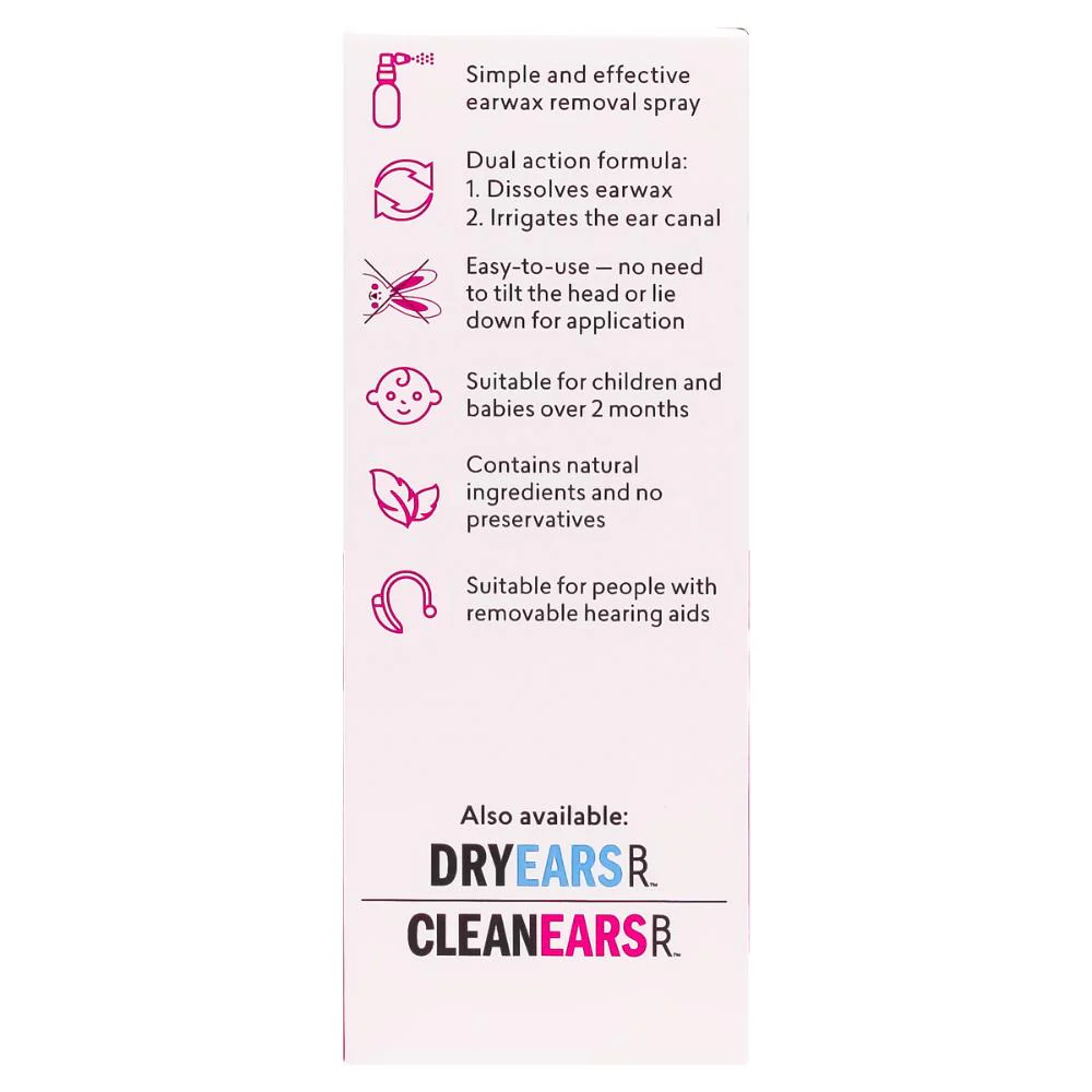 Clean Ears Wax Removal Spray Kids 30ml - Image 6