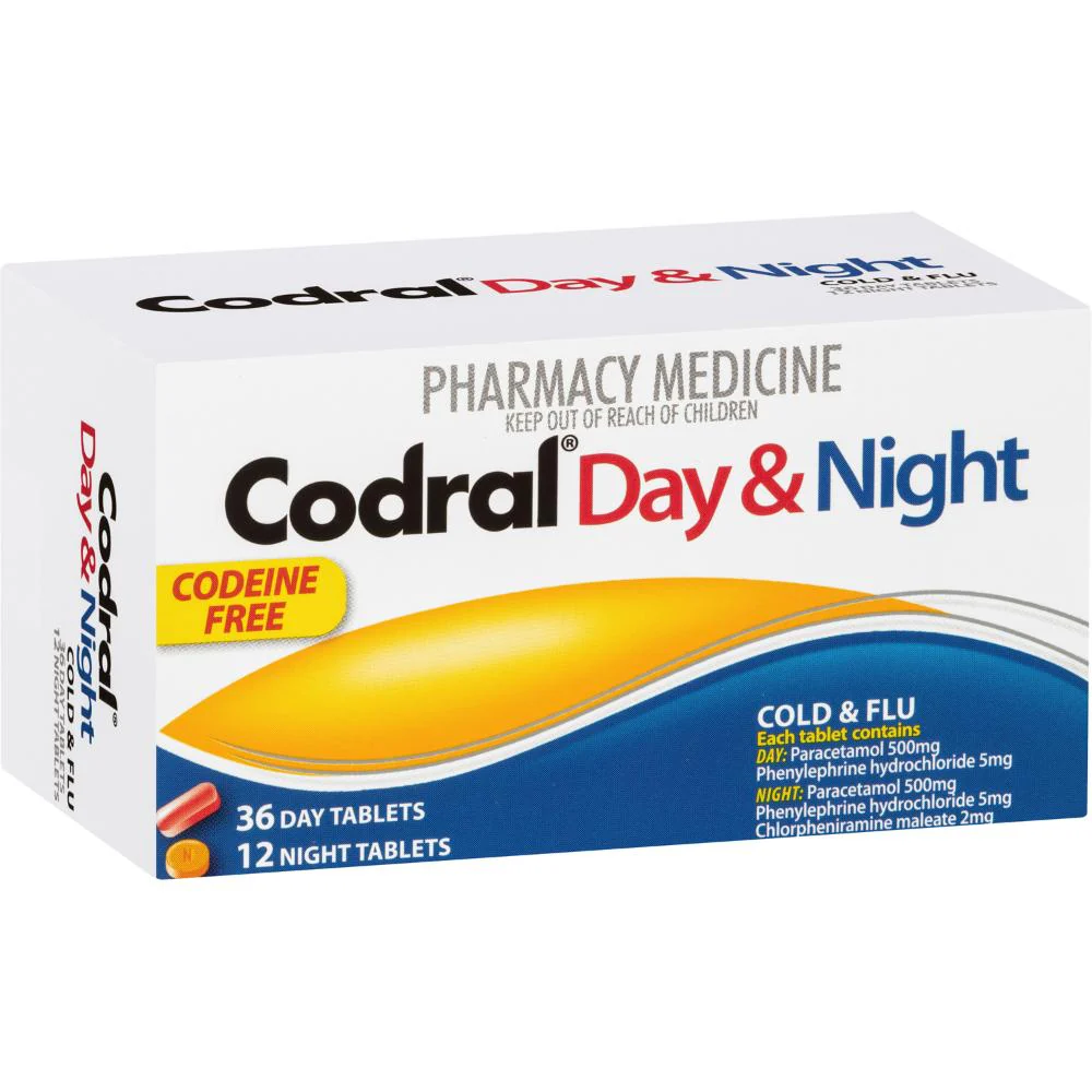 Codral Day & Night Tablets 48s