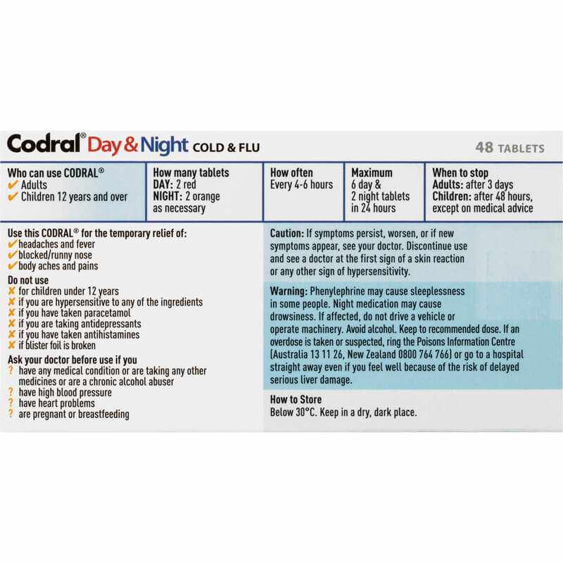 Codral Day & Night Tablets 48s - Image 3