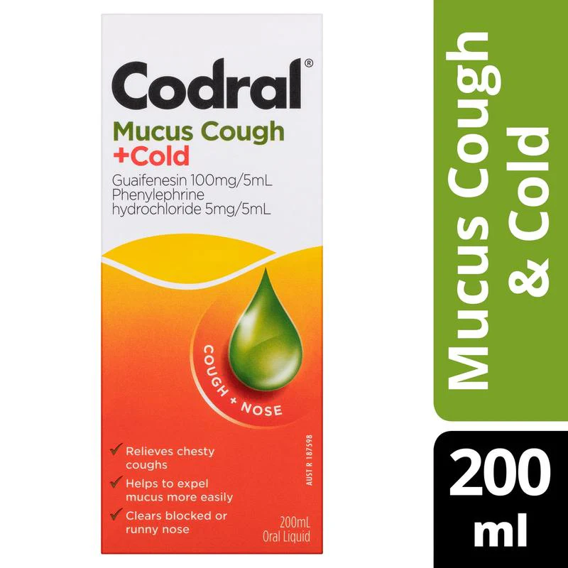 Codral Mucus Cough & Cold Liquid 200ml - Image 2