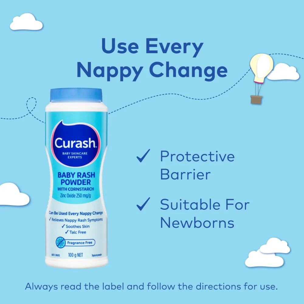 Curash Baby Rash Powder with Cornstarch 100g - Image 4