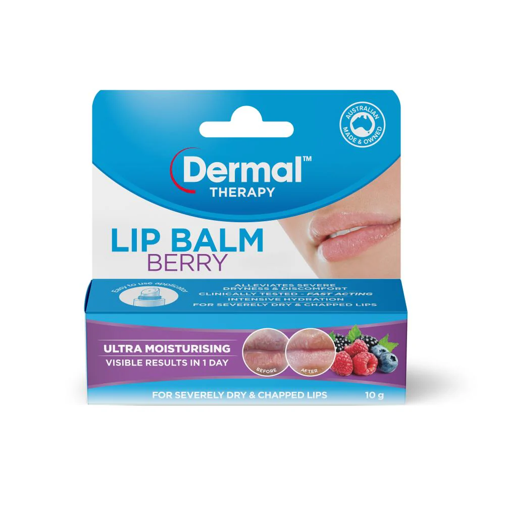 Dermal Therapy Lip Balm Berry 10g - Image 2