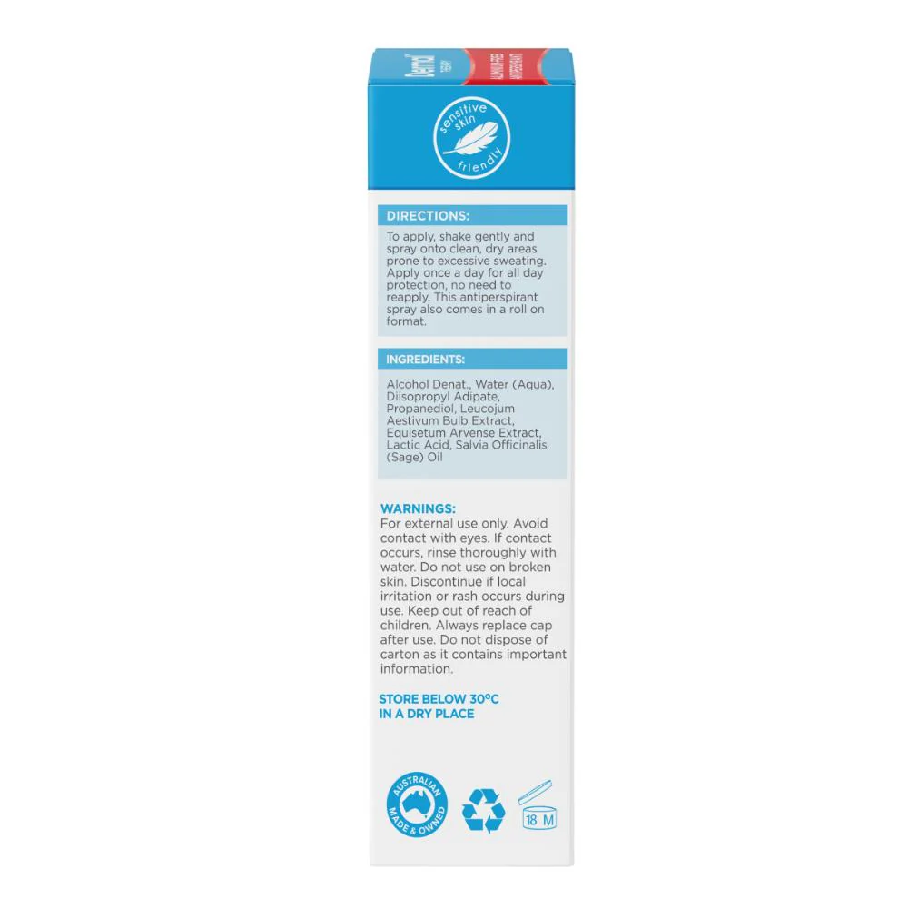 Dermal Therapy Sweat Control Spray 60ml - Image 3
