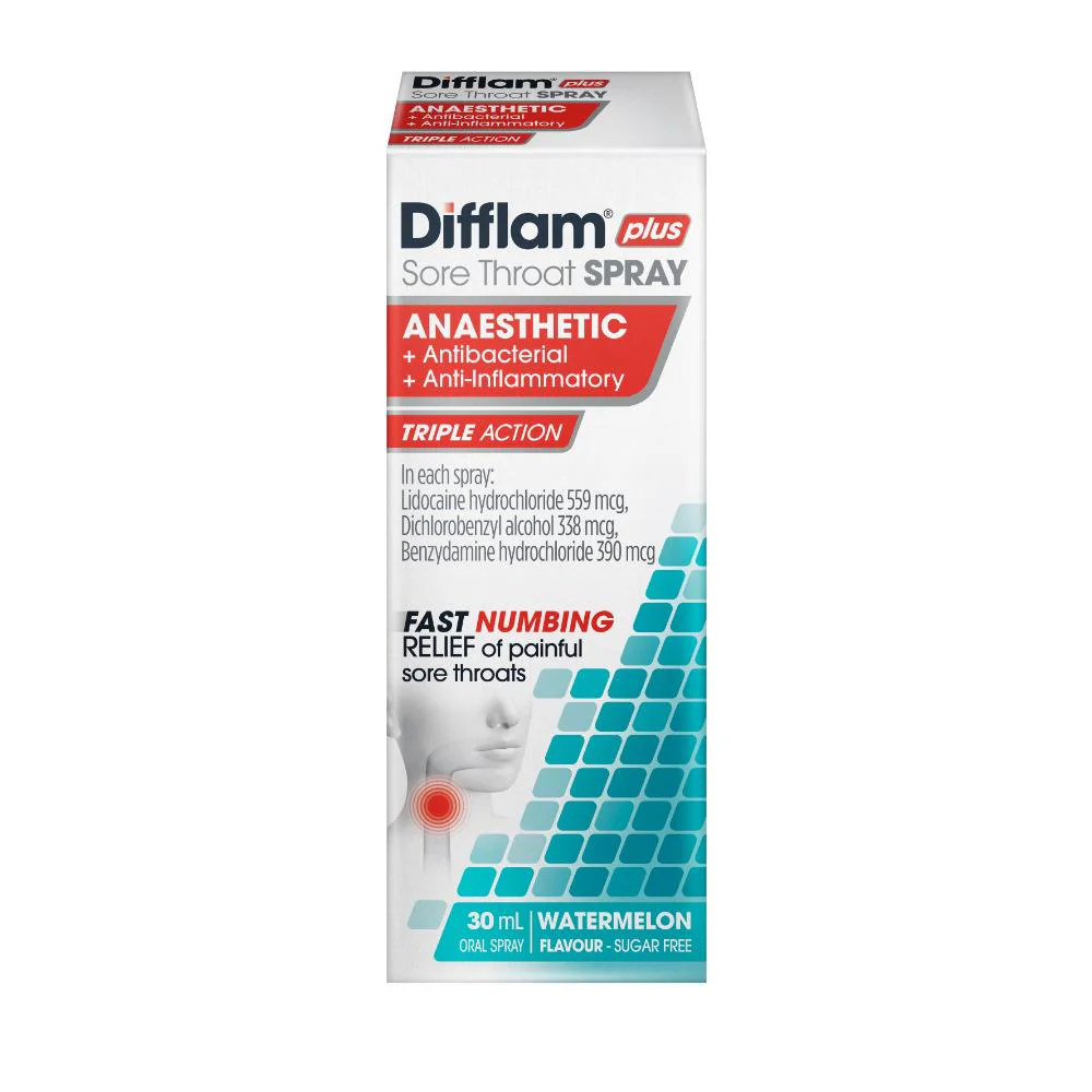 Difflam Plus Sore Throat Spray 30ml - Image 2