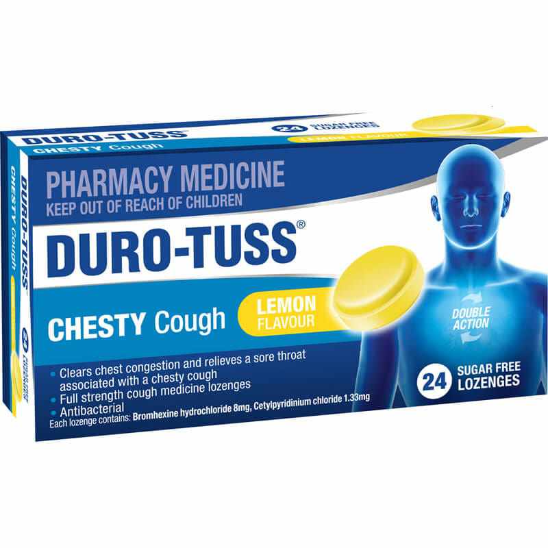 Duro-Tuss Chesty Cough Lozenges Lemon 24s