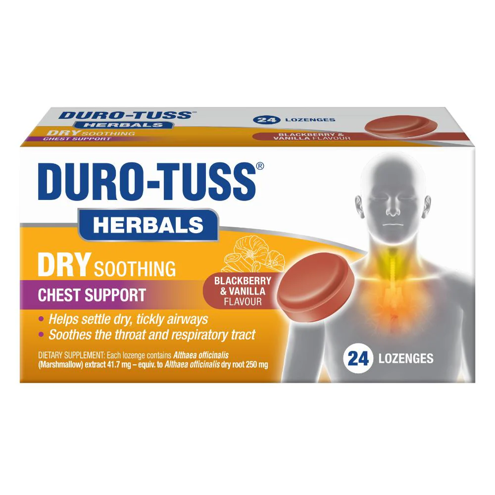 Duro-Tuss Herbals Dry Soothing Chest Suppport Lozenge 24s - Image 5