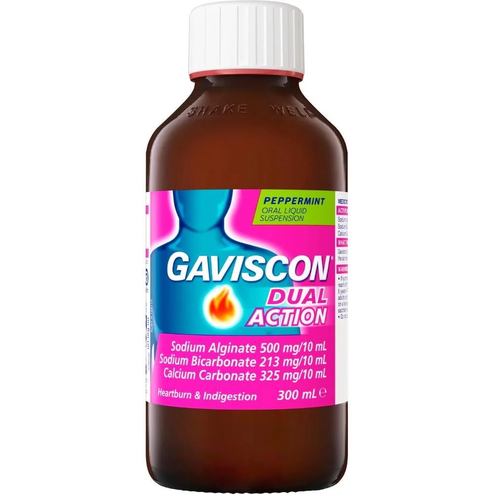 Gaviscon Dual Action Liquid Peppermint 300ml - Image 4