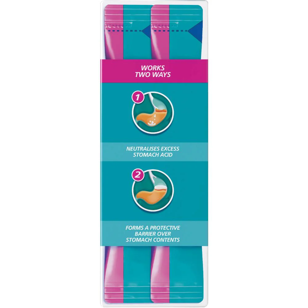Gaviscon Dual Action Liquid Peppermint Sachet 10ml 24s - Image 12