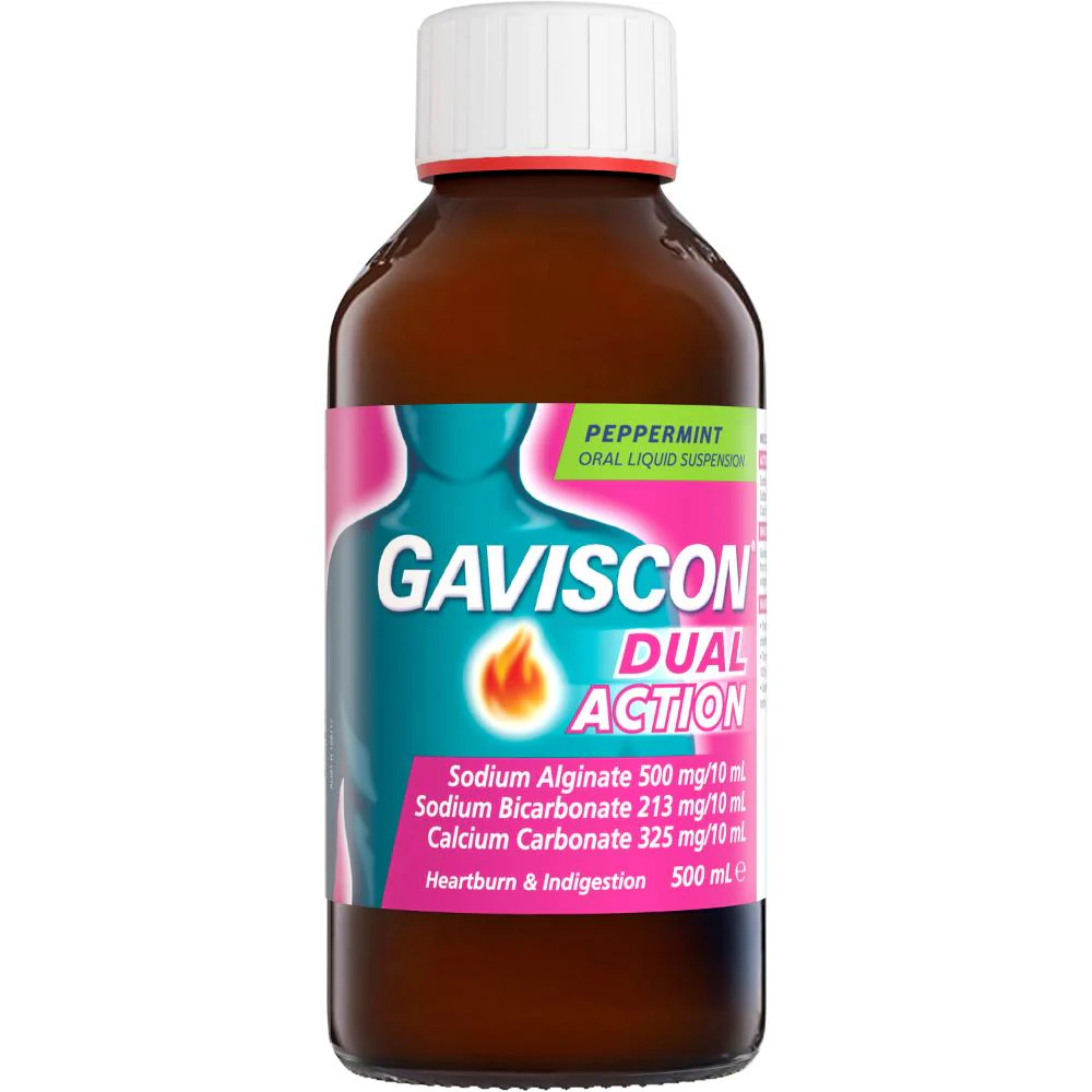 Gaviscon Dual Action Peppermint 500ml - Image 2