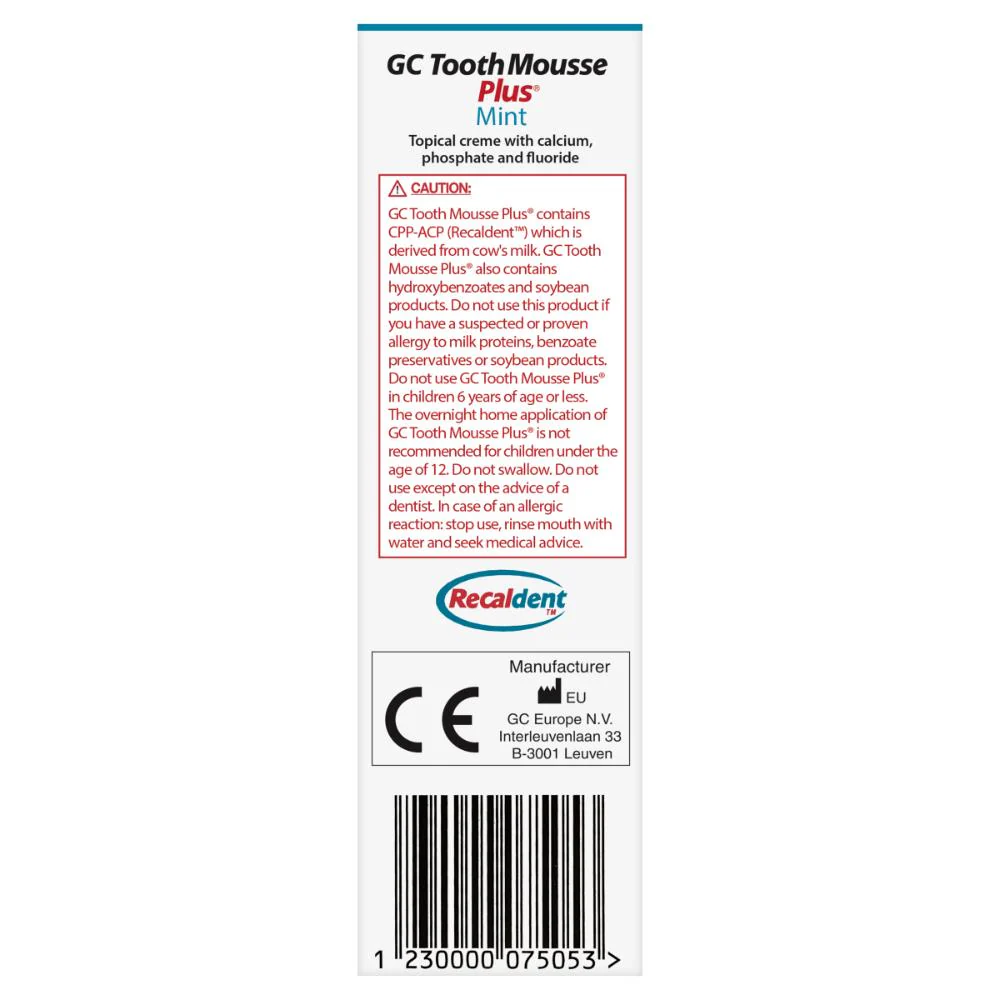 GC Tooth Mousse Plus Mint 40g - Image 3
