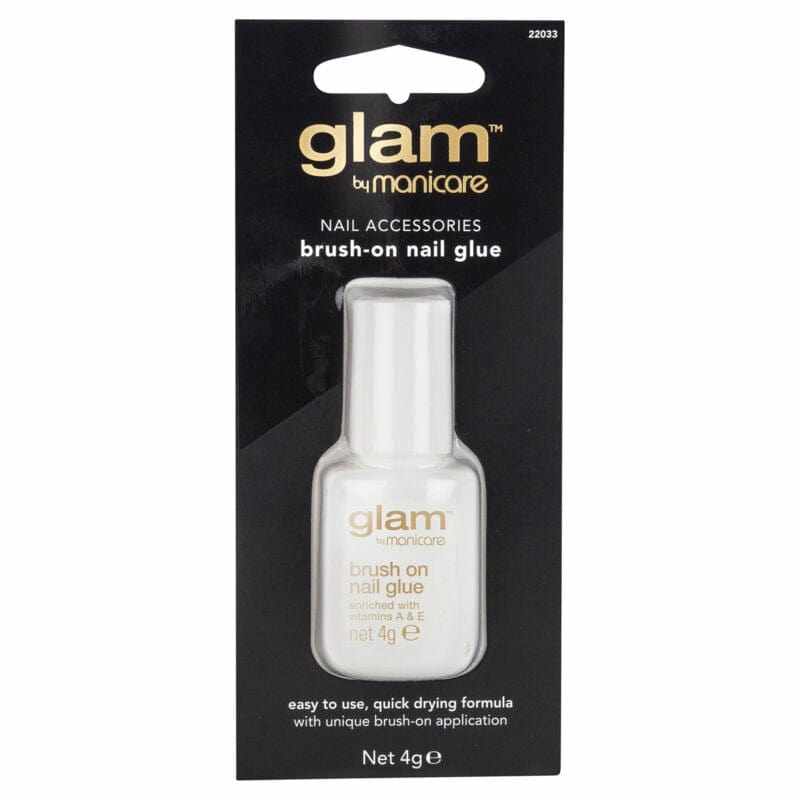 Glam by Manicare Brush On Nail Glue 4g - Image 2