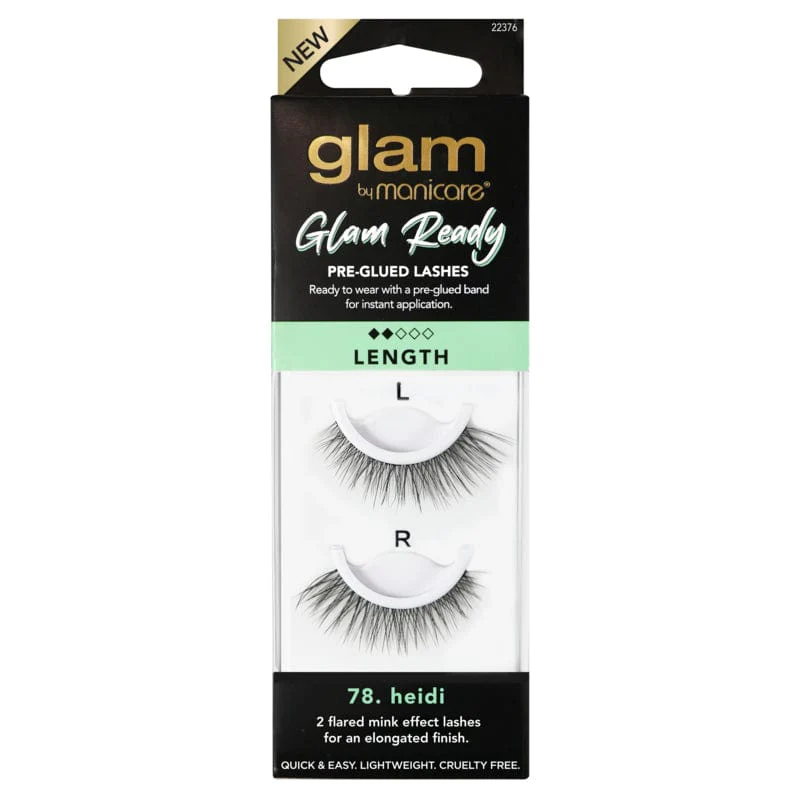 Glam by Manicare Glam Ready Pre-Glued Lashes - Length 78. heidi - Image 2