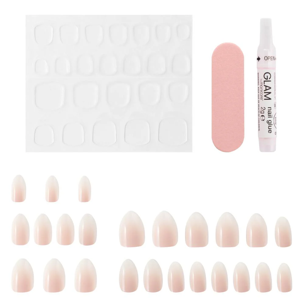 Glam by Manicare Press On Nails Medium Almond Fashion Kit - Image 3