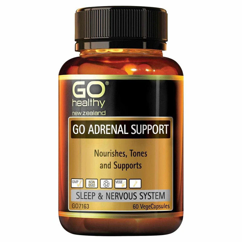 GO Healthy GO Adrenal Support VegeCapsules 60s - Image 2