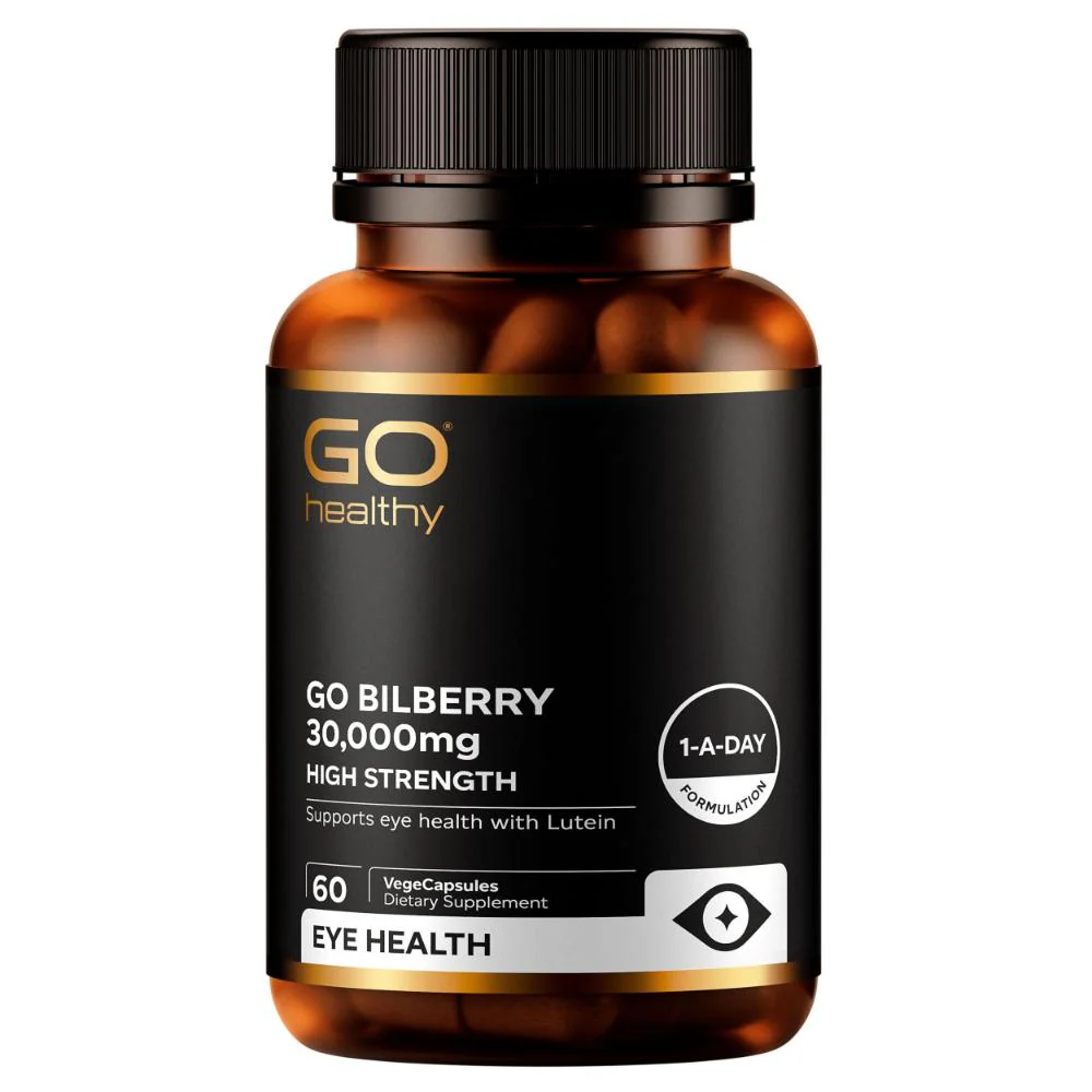 GO Healthy GO Bilberry 30000mg VegeCapsules 60s - Image 4