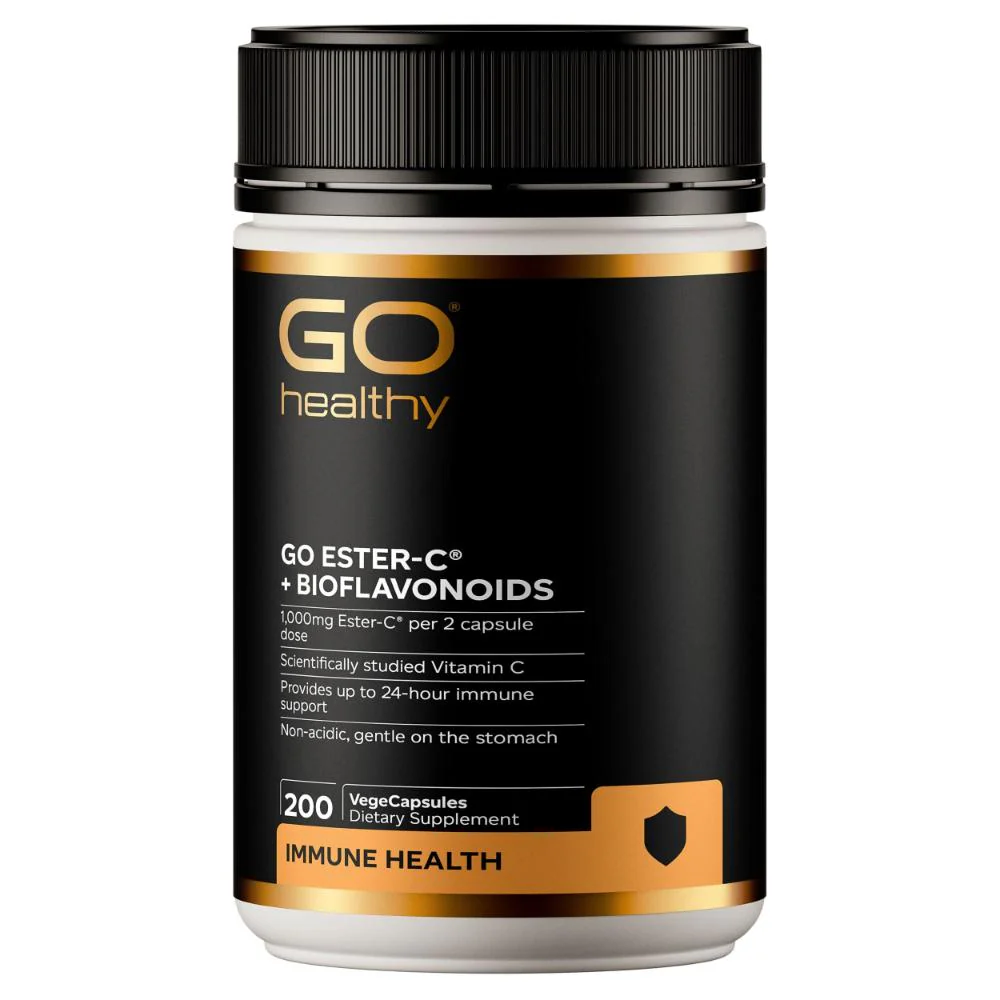 GO Healthy GO Ester-C + Bioflavonoids VegeCapsules 200s - Image 4
