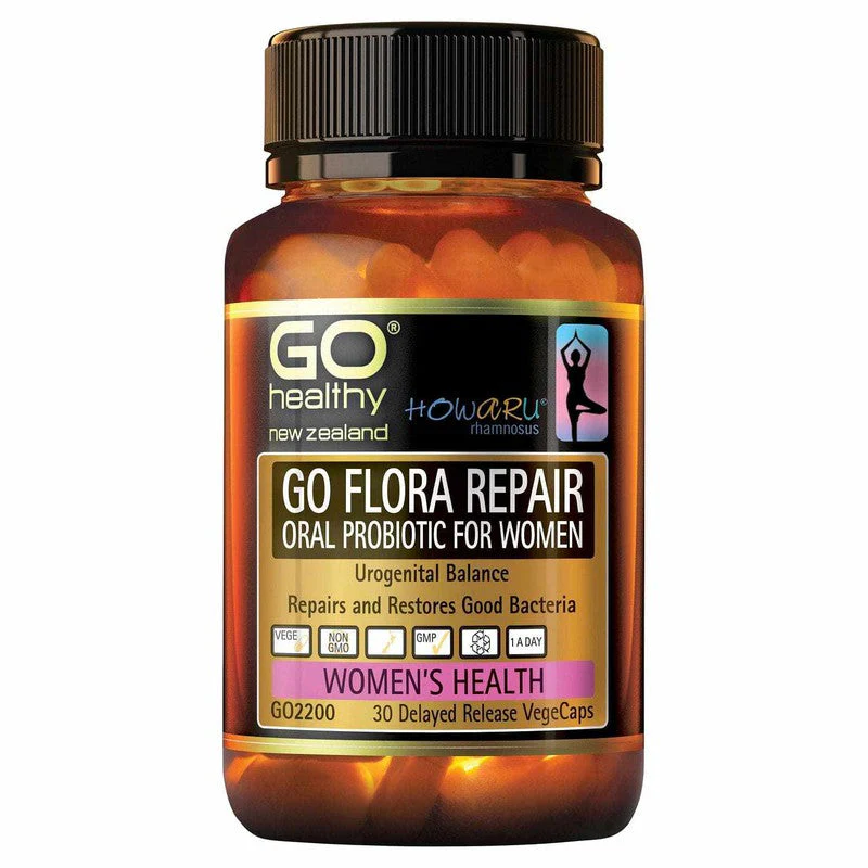 GO Healthy GO Flora Repair VegeCapsules 30s - Image 2