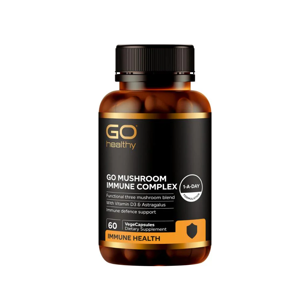 GO Healthy GO Mushroom Immune Complex VegeCapsules 60s - Image 3