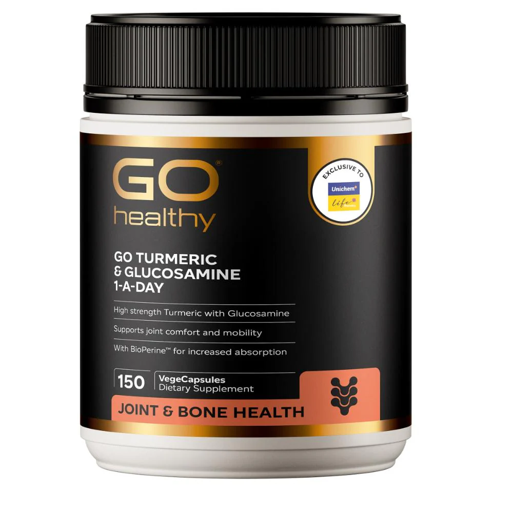 GO Healthy GO Turmeric & Glucosamine 1-A-Day Capsules 150s - Image 3