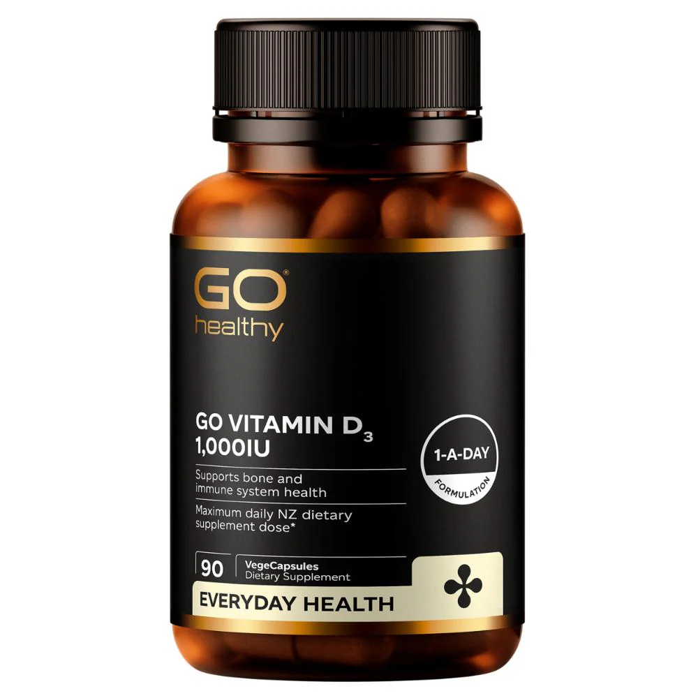 GO Healthy GO Vitamin D3 1000IU VegeCapsules 90s - Image 3