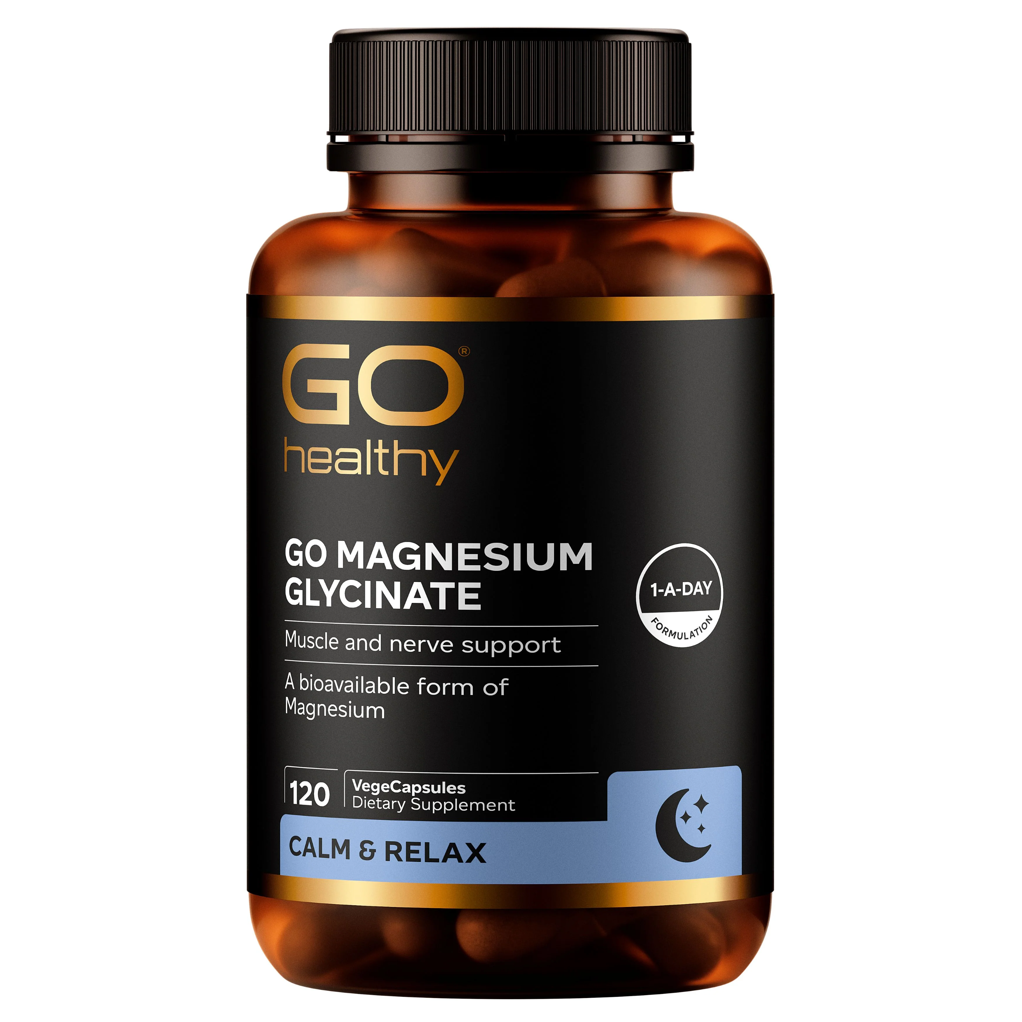 GO Healthy GO Magnesium Glycinate VegeCapsules 120s - Image 3