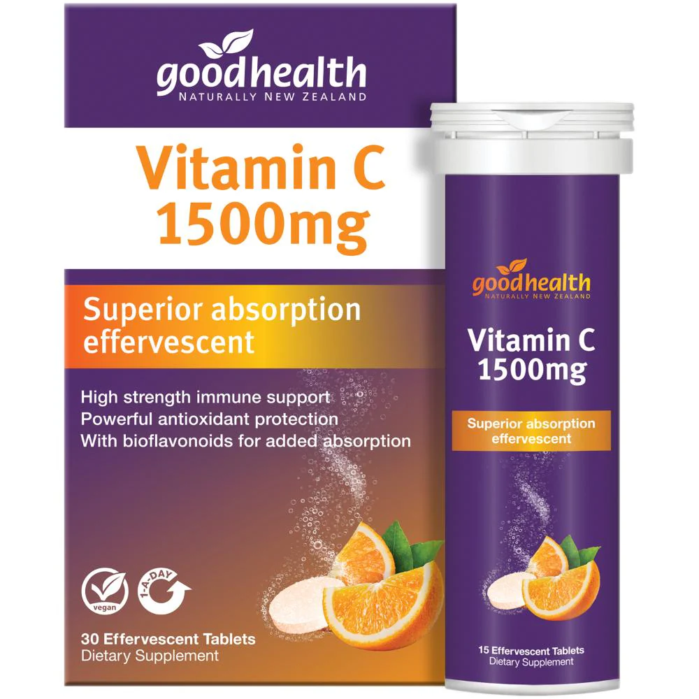 Good Health Vitamin C 1500mg Effervescent Tablets 30s - Image 4