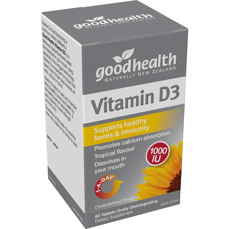 Good Health Vitamin D3 1000IU Tablets 60s - Image 3