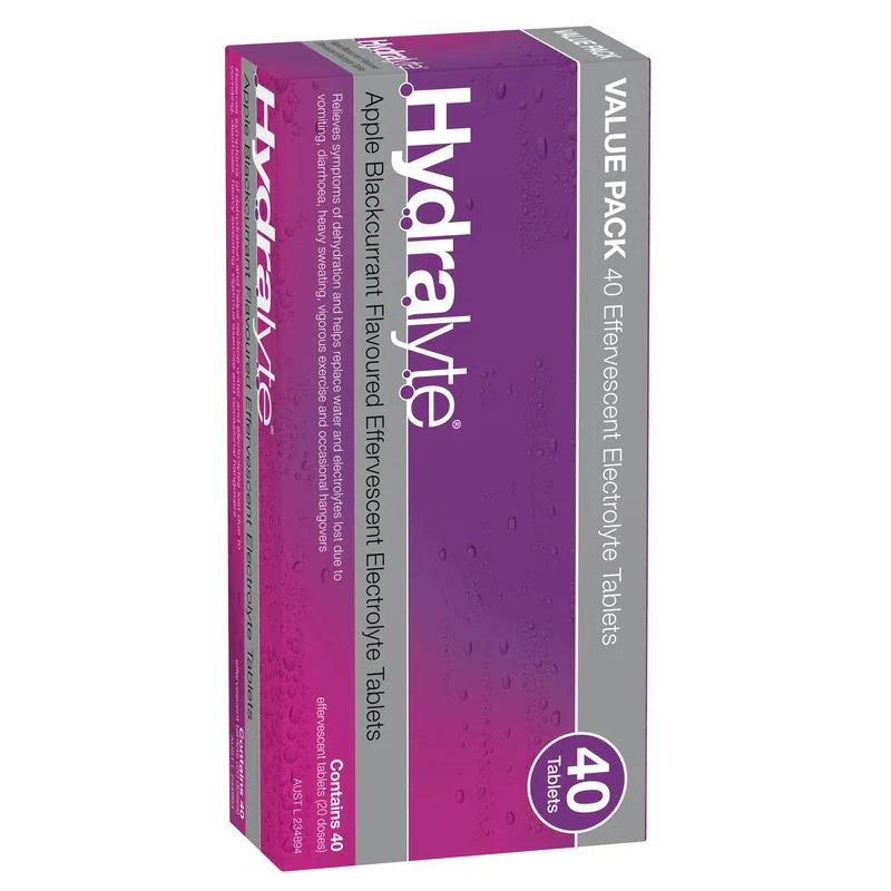 Hydralyte Effervescent Tablets Apple Blackcurrant 40s - Image 2