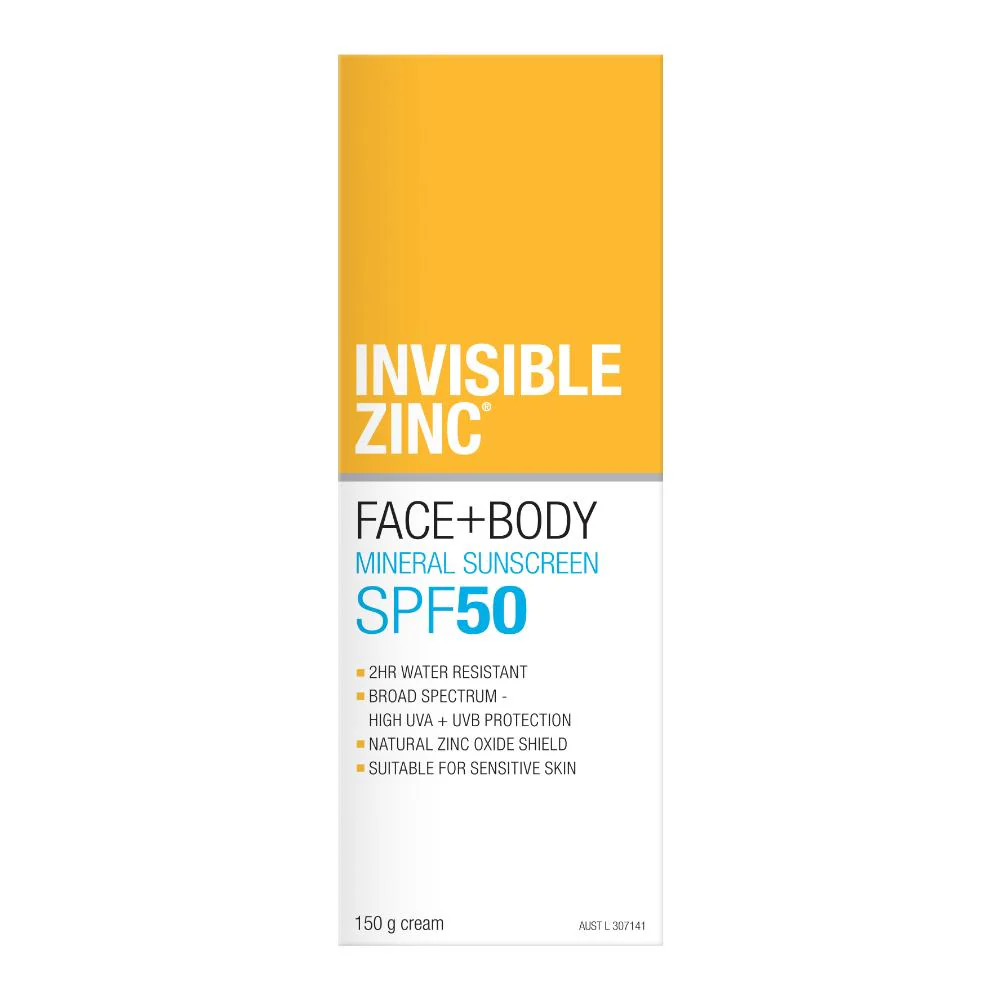 Invisible Zinc Face and Body 2hr Water Resistant SPF50 150g - Image 8