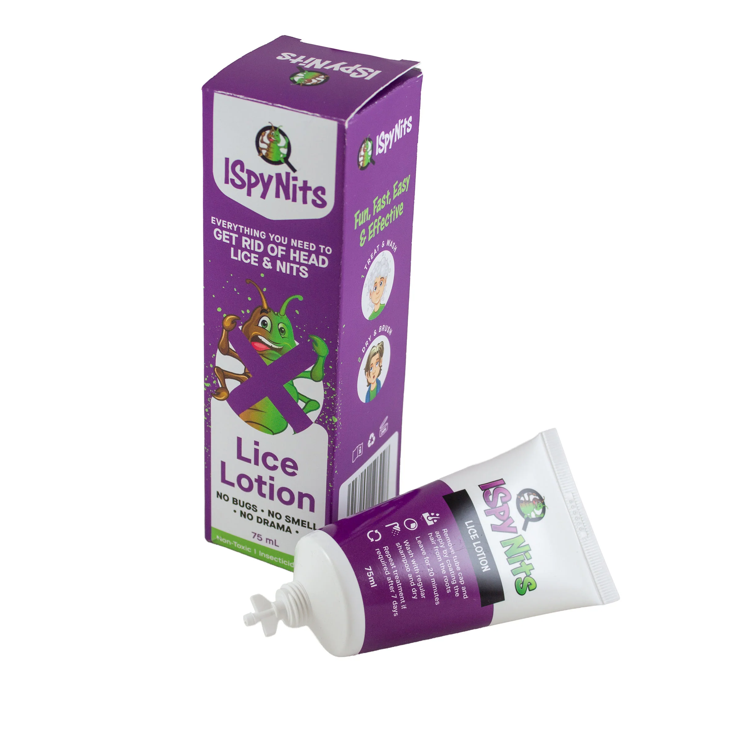 ISpyNits Head Lice Treatment Lotion 75ml - Image 4
