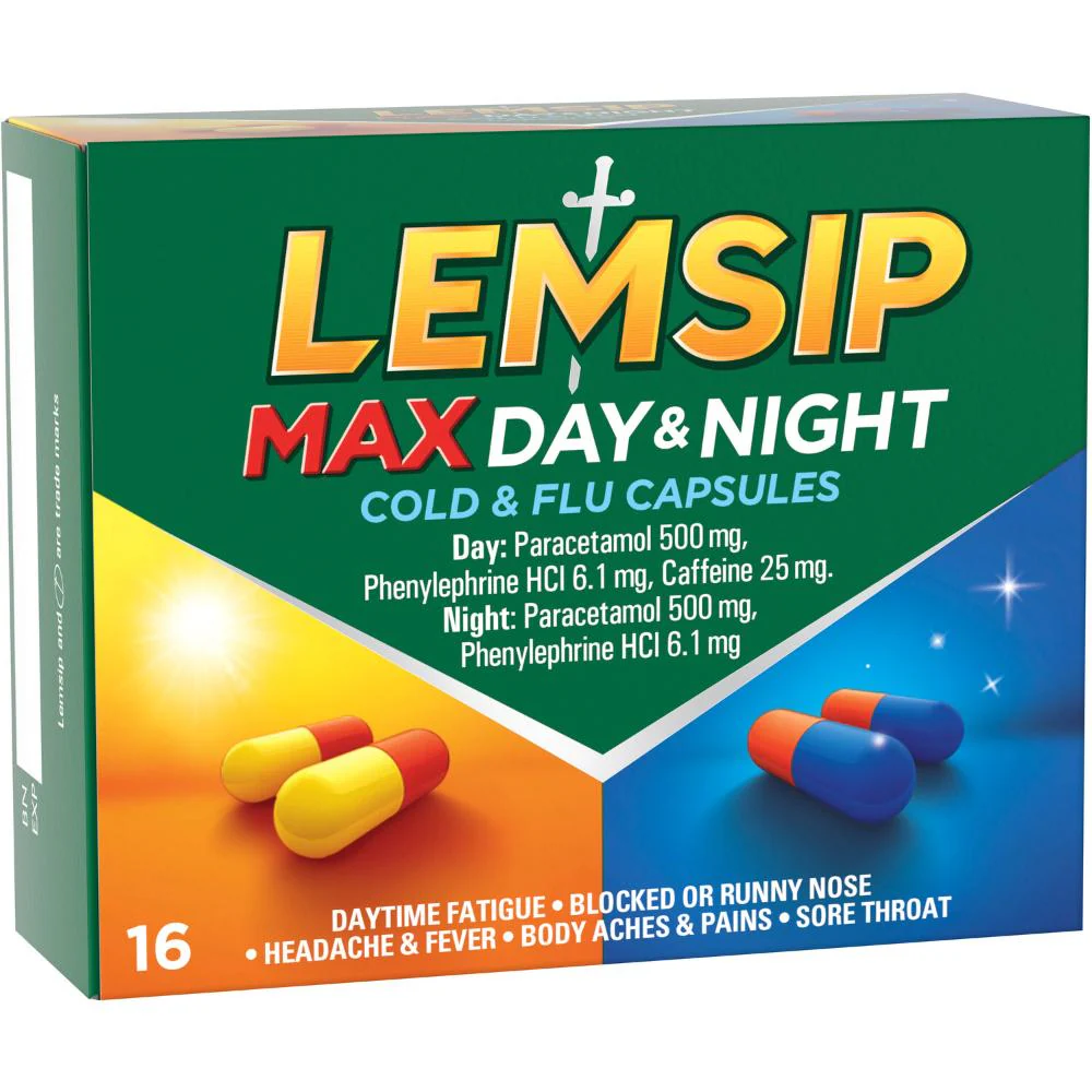 Lemsip Max Day & Night Cold & Flu Capsules 16s - Image 4