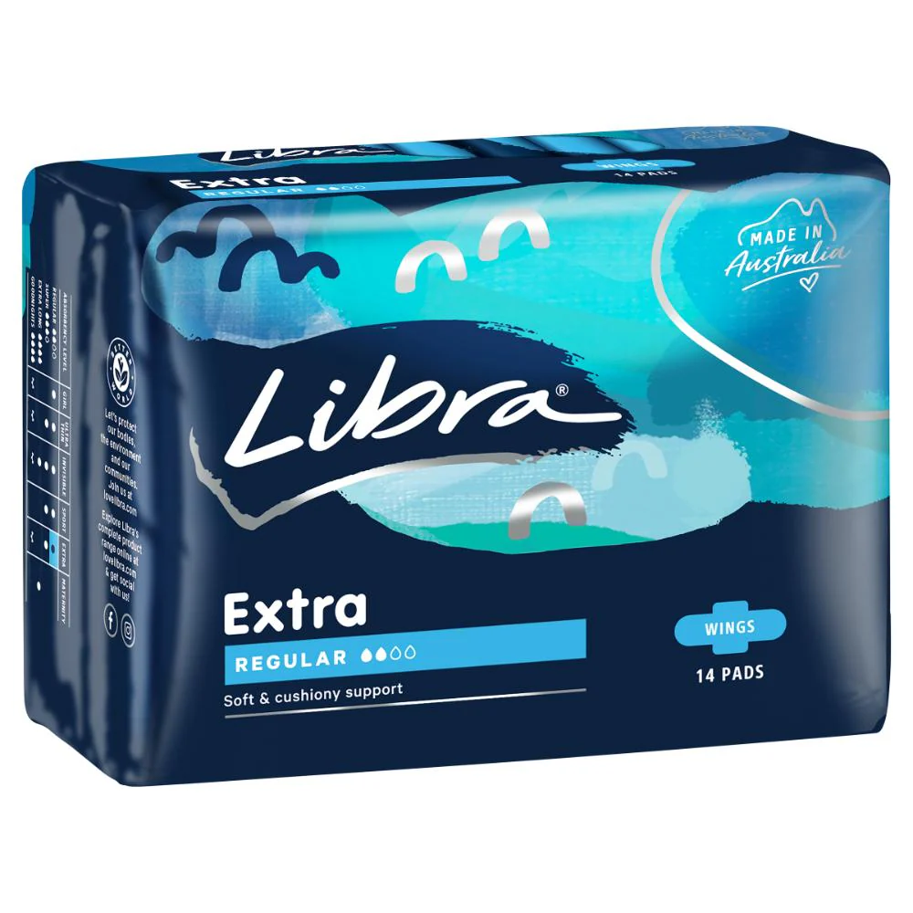 Libra Pad Extra Wings Regular 14pk - Image 2