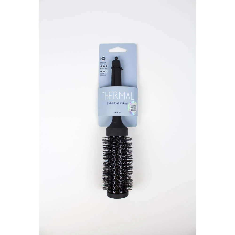 Mae Thermal Radial Ionised Brush Black 33mm - Image 2