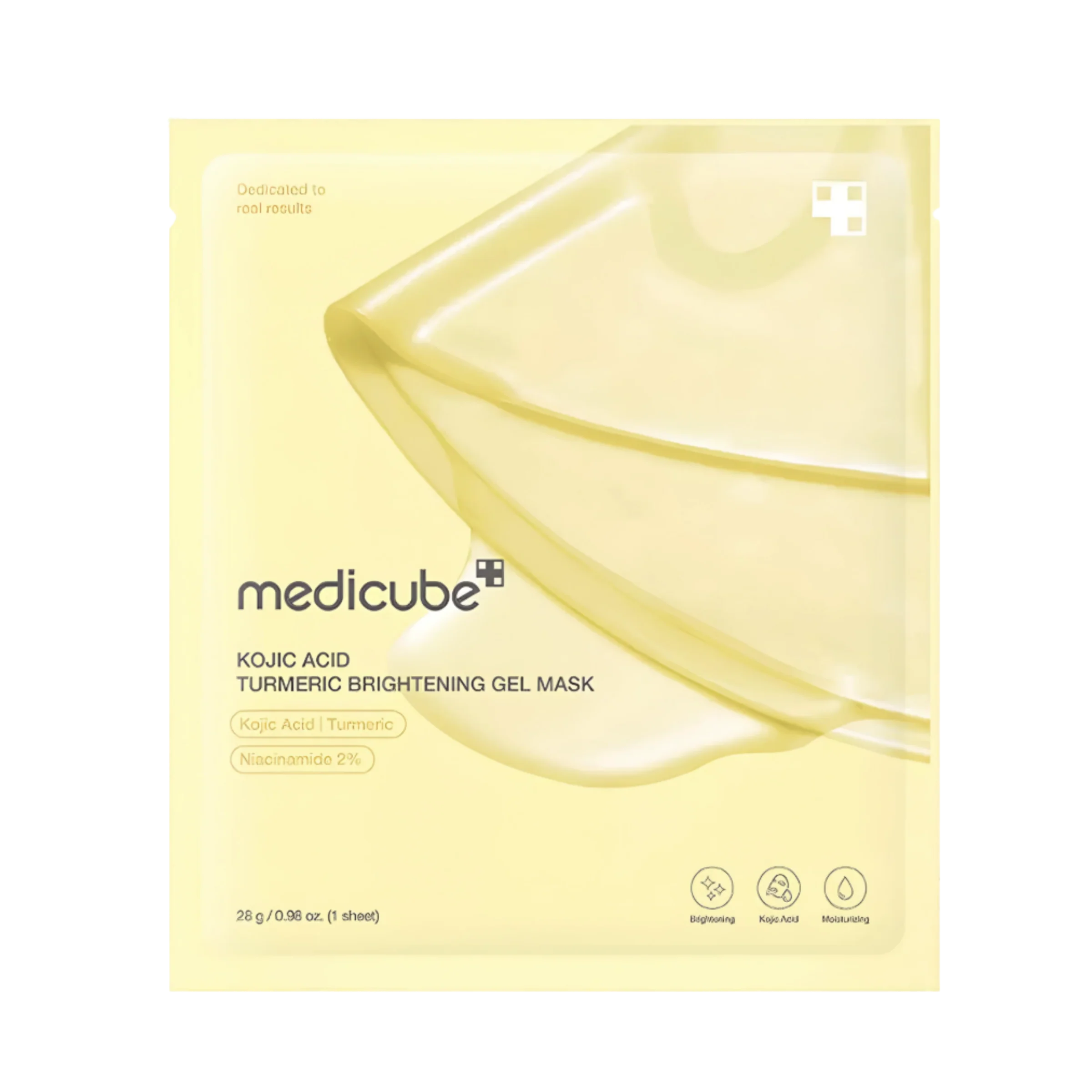 Medicube Kojic Acid Turmeric Brightening Gel Mask 28g 4pk - Image 2