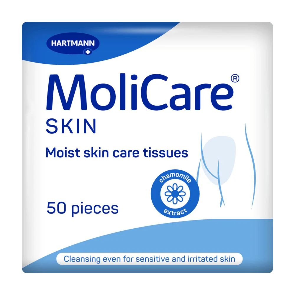 Molicare Skin Moist Tissues 20x30cm 50pk - Image 5