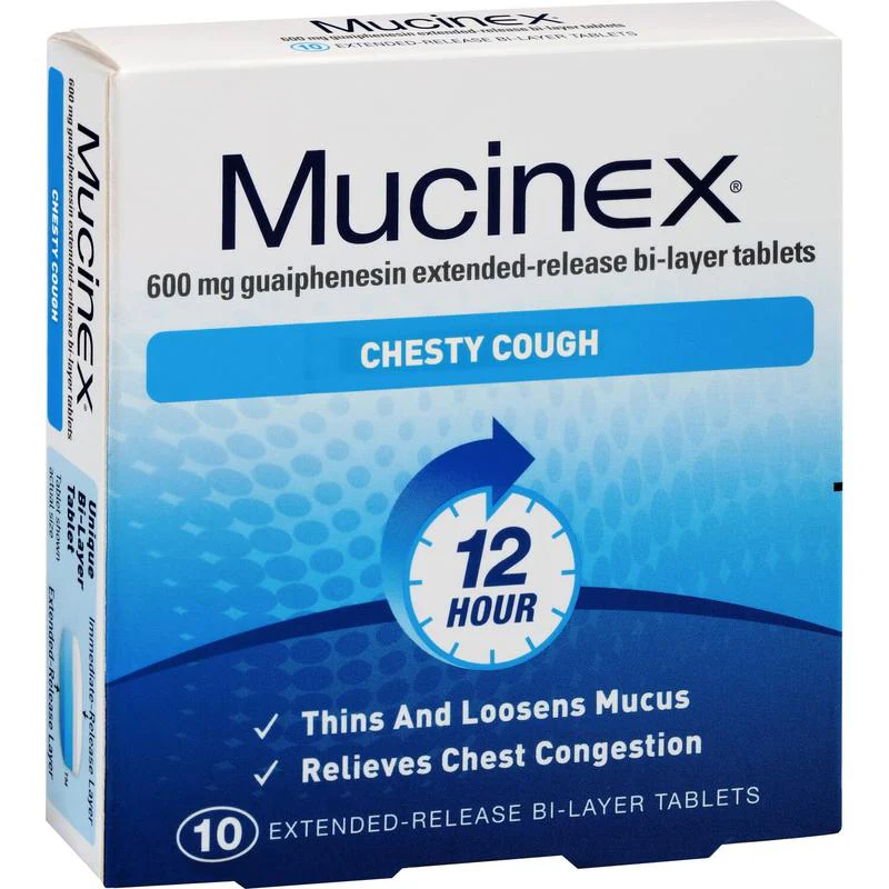 Mucinex Chesty Cough Tablets 600mg 10s - Image 2
